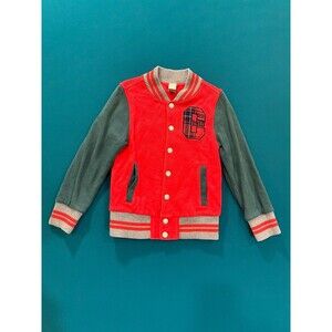 Hallmark Design Collection Kids Varsity Jacket Size 4-5 yrs Red & Gray